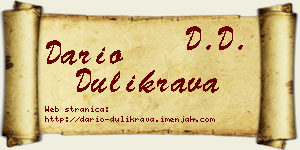 Dario Dulikrava vizit kartica